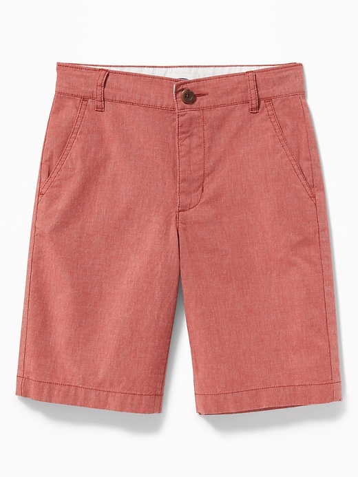 View large product image 1 of 1. Straight Built-In Flex Madras Shorts For Boys