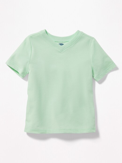View large product image 1 of 2. Solid V-Neck Tee for Toddler Boys