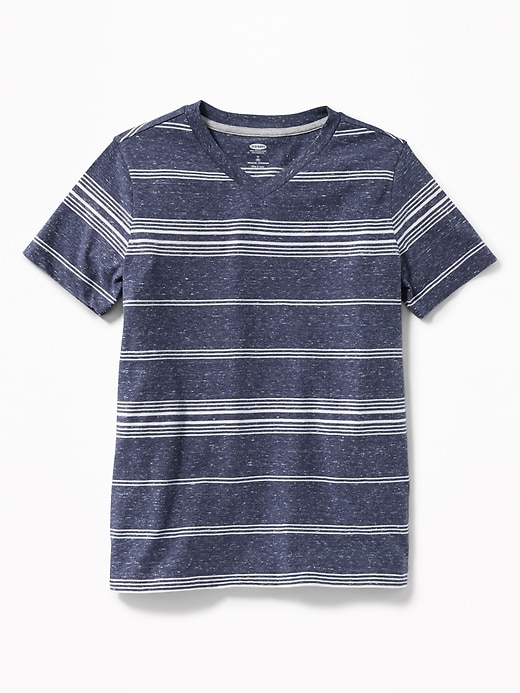 View large product image 1 of 1. Striped Softest V-Neck Tee For Boys