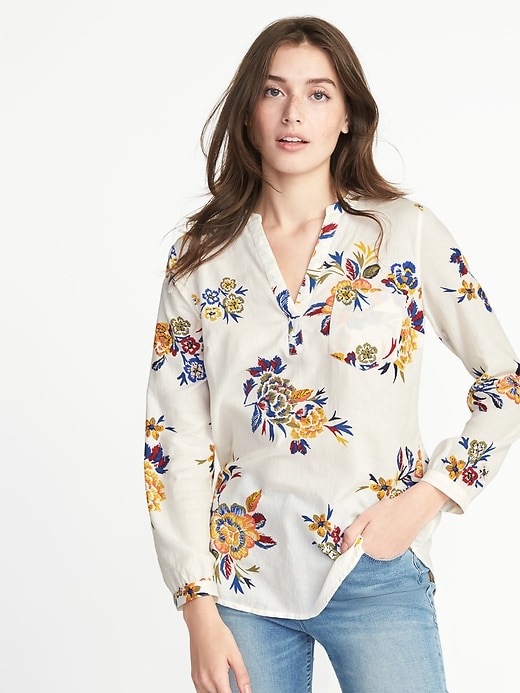Relaxed Hi-Lo Tunic for Women | Old Navy