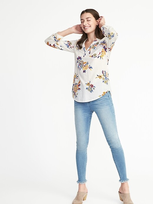 Image number 3 showing, Relaxed Hi-Lo Tunic for Women