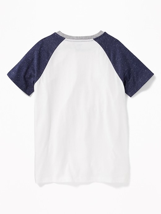 View large product image 2 of 3. Softest Raglan-Sleeve Tee For Boys