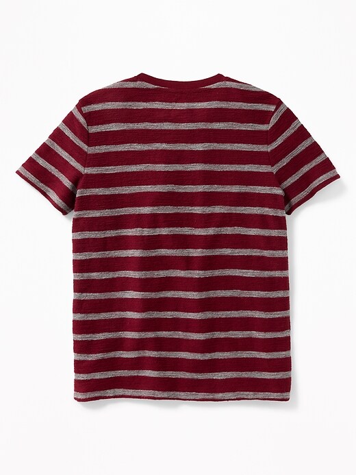View large product image 2 of 3. Striped Textured-Jacquard Henley For Boys