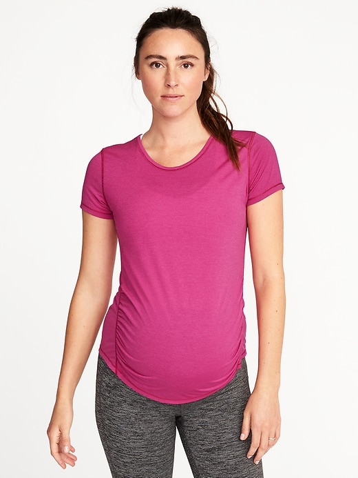 Image number 1 showing, Maternity Semi-Fitted Performance Tee