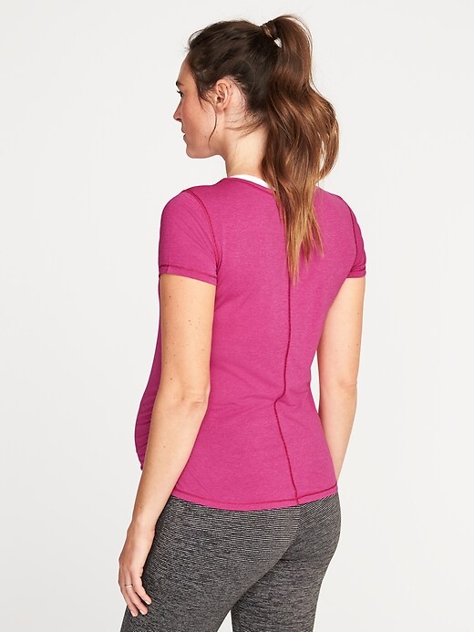 Image number 2 showing, Maternity Semi-Fitted Performance Tee