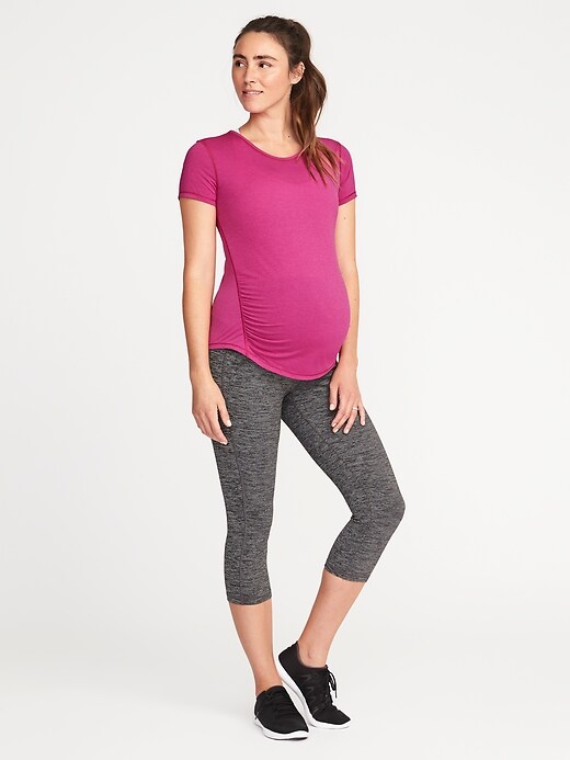 Image number 3 showing, Maternity Semi-Fitted Performance Tee
