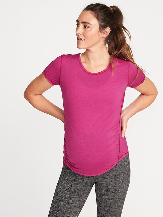 Image number 4 showing, Maternity Semi-Fitted Performance Tee