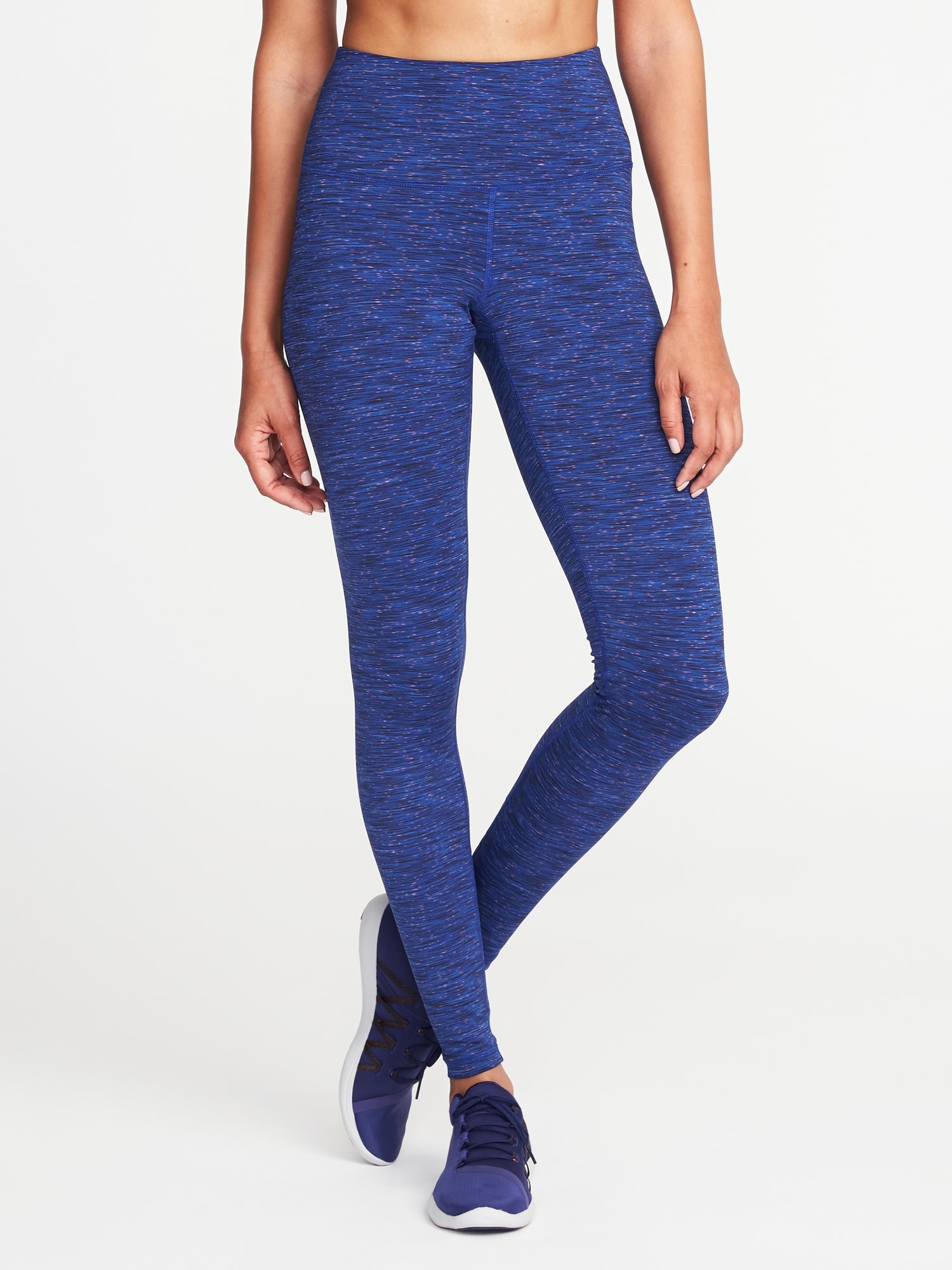 High-Rise Space-Dye Compression Leggings for Women