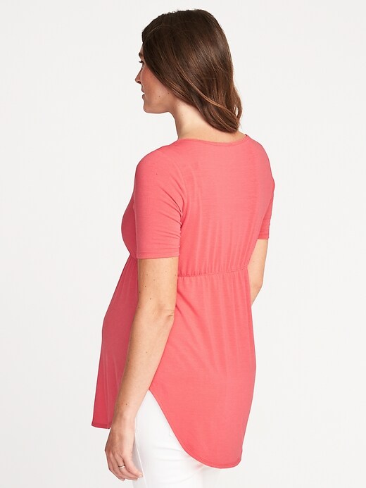 Image number 2 showing, Maternity Curved-Hem Jersey Tunic