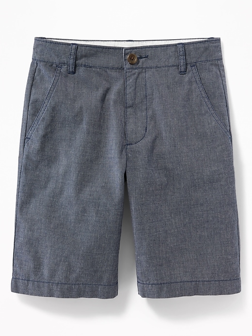 View large product image 1 of 3. Straight Built-In Flex Madras Shorts For Boys