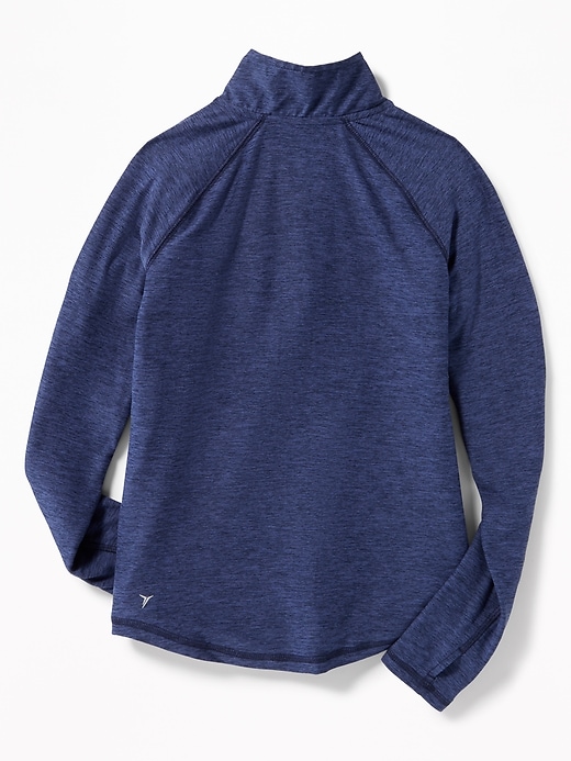 View large product image 2 of 3. 1/4-Zip Performance Pullover for Girls