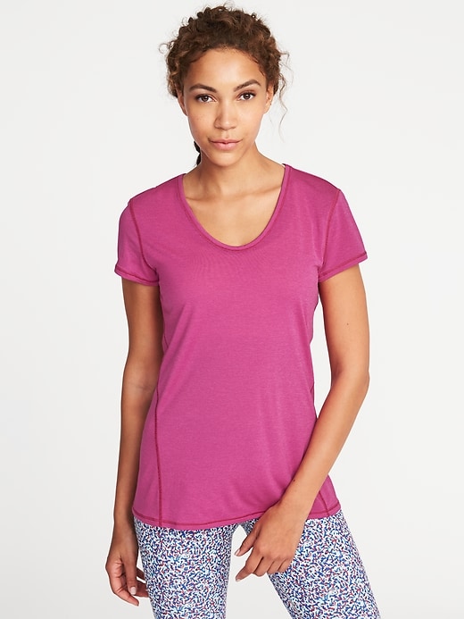 View large product image 1 of 1. Semi-Fitted Performance Tee for Women
