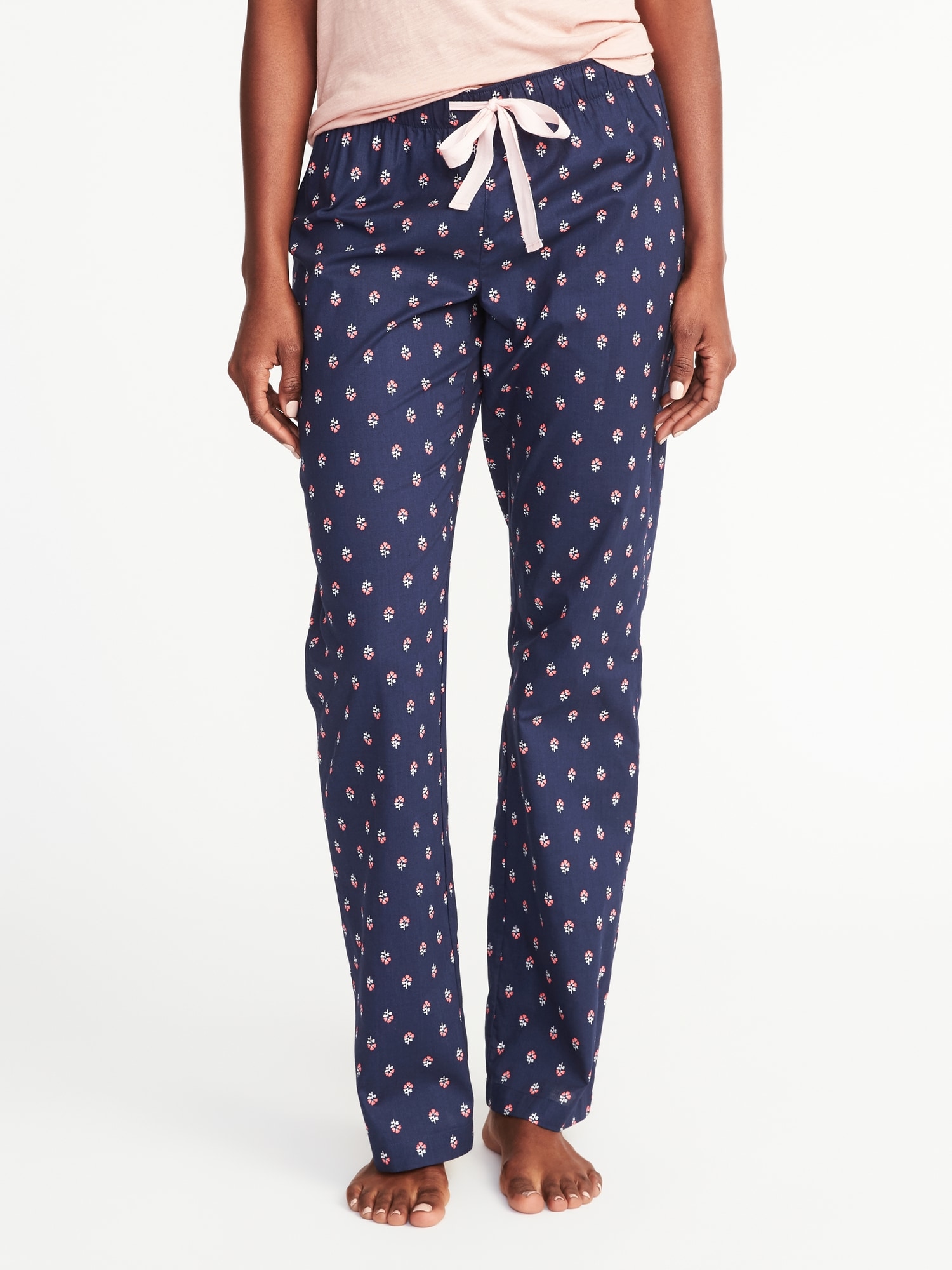 Printed Poplin Sleep Pants for Women Old Navy