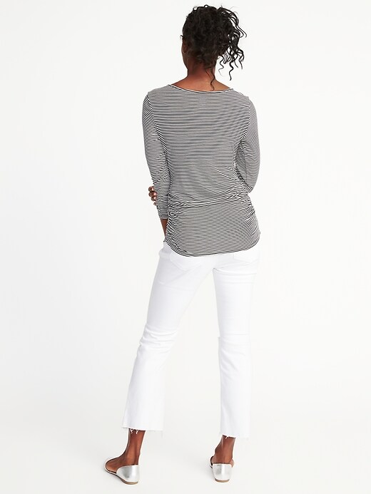 Image number 2 showing, Maternity Fitted Scoop-Neck Nursing Top