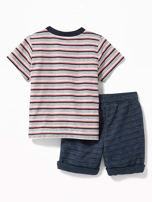 Henley and Drawstring Shorts Set for Baby | Old Navy