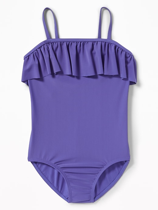 View large product image 1 of 2. Ruffle-Tier Swimsuit for Girls