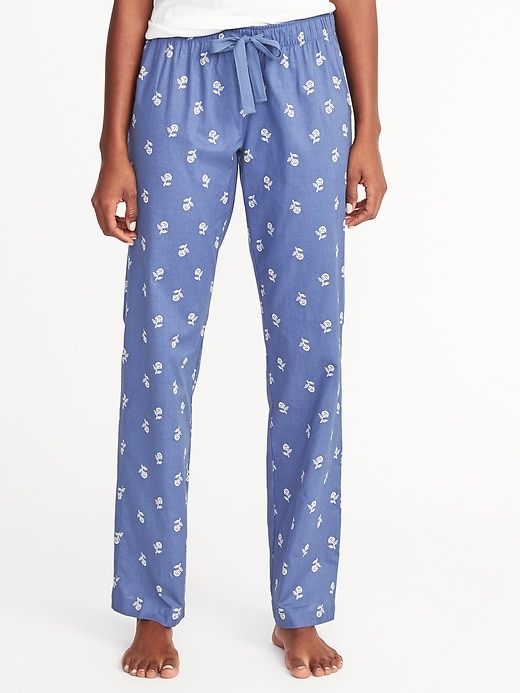Poplin Sleep Pants for Women Old Navy