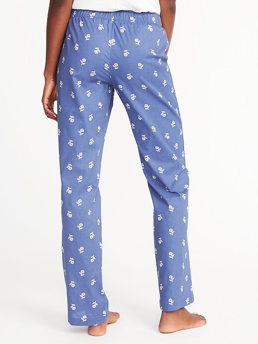 Poplin Sleep Pants for Women Old Navy