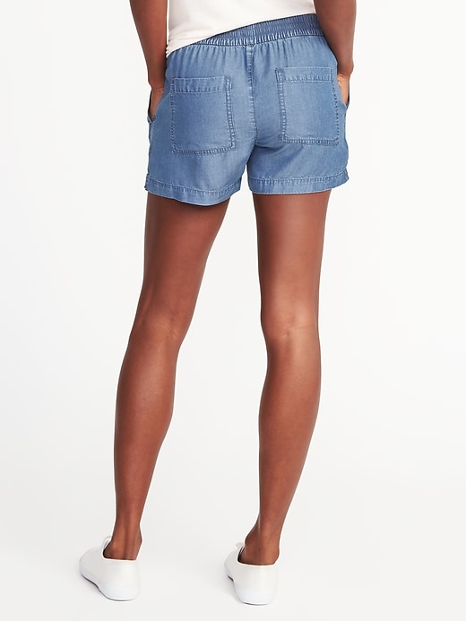 Soft Tencel® Utility Shorts For Women - 4 inch inseam | Old Navy