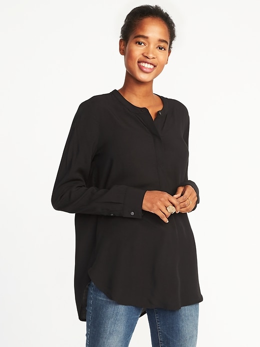 View large product image 1 of 1. Relaxed Lightweight Tunic for Women