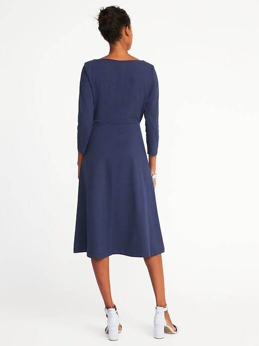Fit & Flare Midi Dress for Women | Old Navy