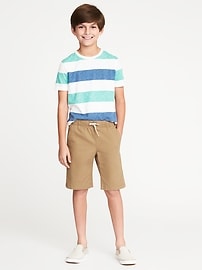 View large product image 3 of 3. Built-In Flex Twill Jogger Shorts For Boys