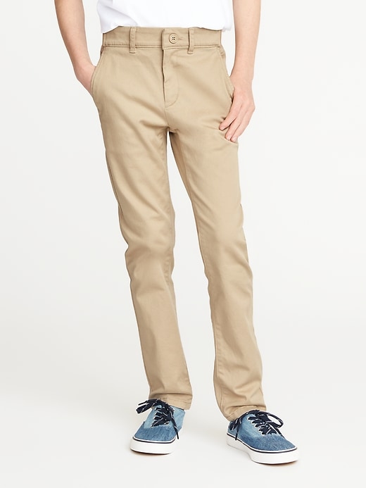 View large product image 1 of 3. Built-In Flex Max Slim Taper Khakis For Boys