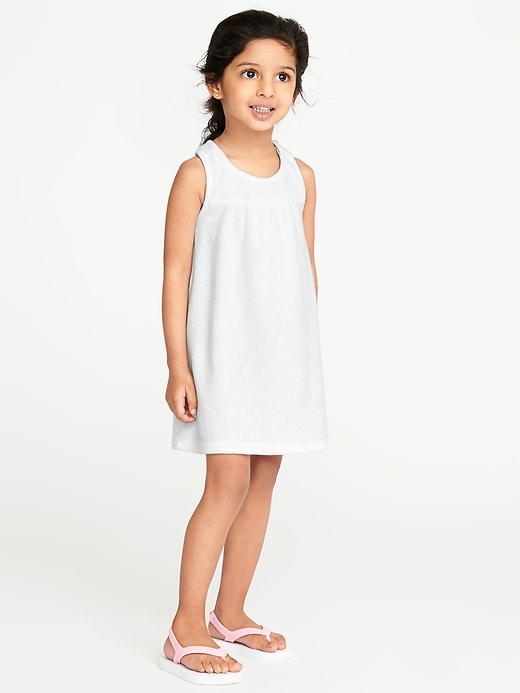 View large product image 1 of 1. Loop-Terry Swim Cover-Up for Toddler Girls