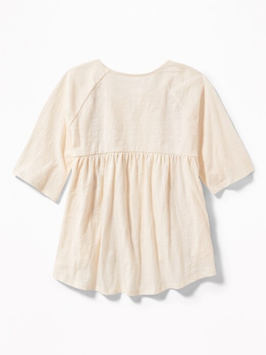 View large product image 2 of 3. Raglan-Sleeve Puff-Print Top for Girls
