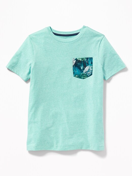 Printed-Pocket Tee For Boys | Old Navy