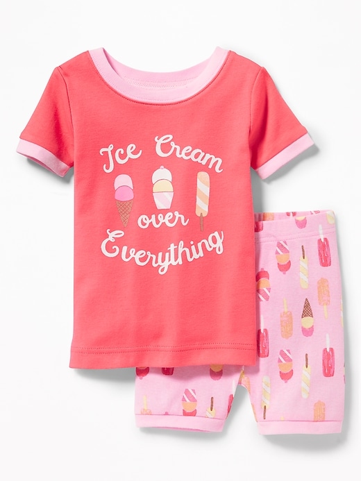 View large product image 1 of 1. "Ice Cream Over Everything" Sleep Set for Toddler & Baby