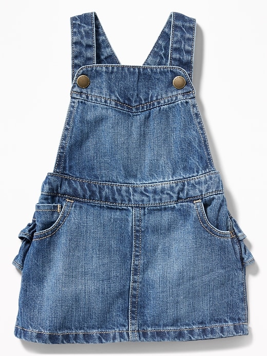 View large product image 1 of 2. Denim Ruffled-Back Skirtall for Baby
