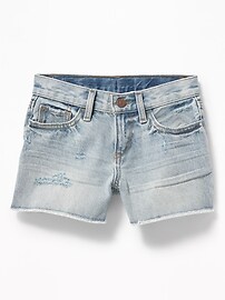 View large product image 3 of 3. Acid-Wash Denim Cutoffs for Girls