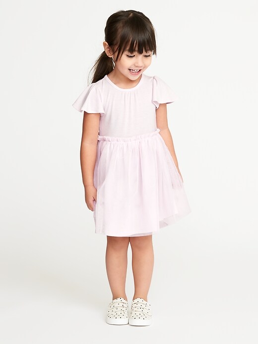 View large product image 1 of 1. Flutter-Sleeve Tutu Dress for Toddler Girls