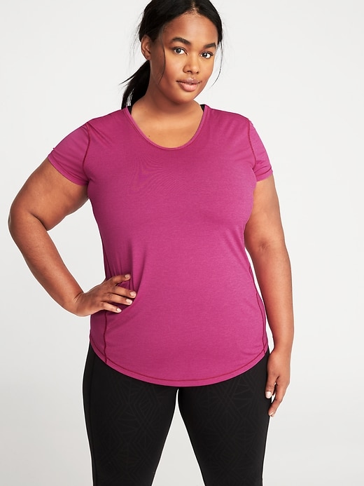 Image number 1 showing, Plus-Size Semi-Fitted Performance Top