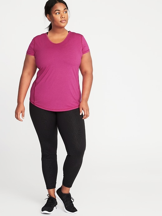 Image number 3 showing, Plus-Size Semi-Fitted Performance Top