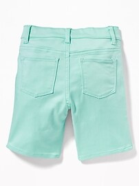View large product image 3 of 3. Ballerina 360&#176 Stretch Denim Pop-Color Shorts for Girls