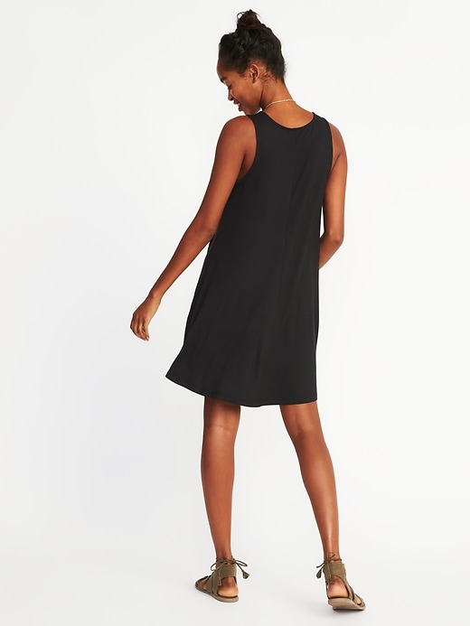 Image number 2 showing, Jersey-Knit Sleeveless Swing Dress For Women
