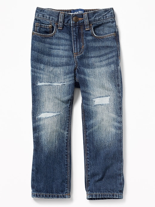 View large product image 1 of 3. Relaxed Rip-&-Repair Jeans for Toddler Boys
