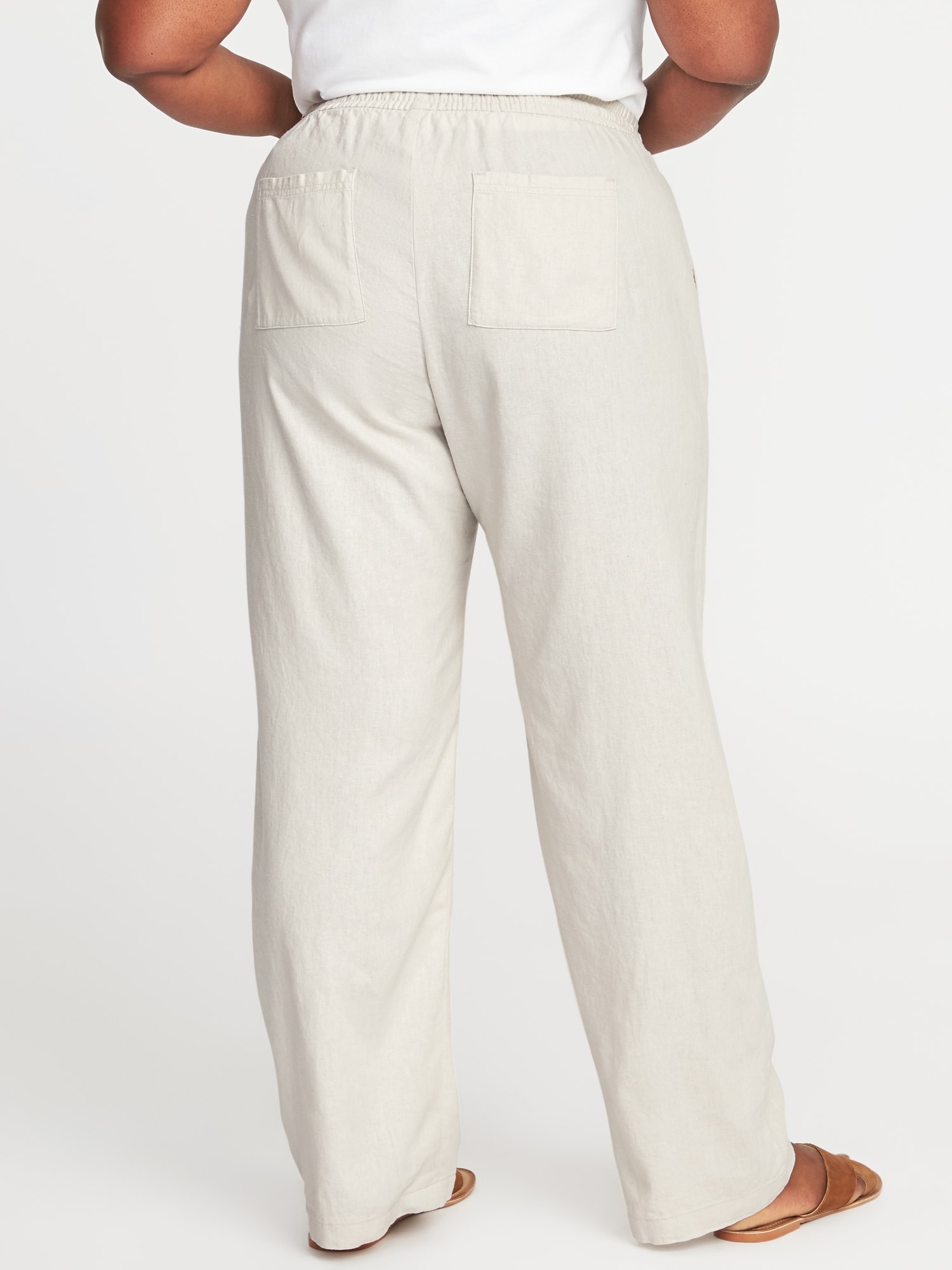 Lauren Ralph Lauren Woman ZIAKASH FULL LENGTH FLAT FRONT - Trousers -  white/off-white - Zalando.de