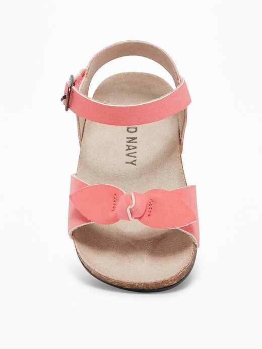 View large product image 2 of 4. Sueded Knot-Tie Sandals for Baby