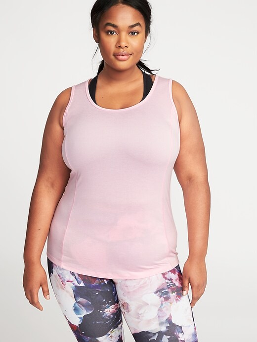 Image number 2 showing, Plus-Size Cross-Back Performance Tank