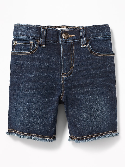 View large product image 1 of 3. Built-In Flex Denim Cut-Offs for Toddler Boys