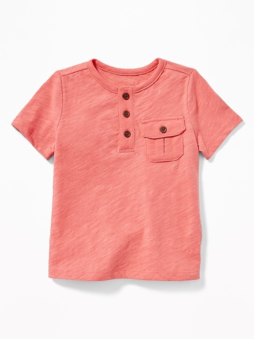 View large product image 1 of 2. Slub-Knit Utility Henley for Toddler Boys