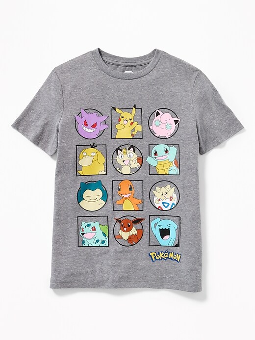 View large product image 1 of 2. Pokémon&#153 Character-Grid Tee for Boys