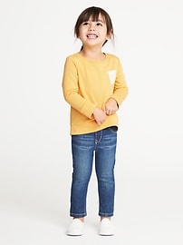 View large product image 3 of 4. Eyelet-Pocket French Terry Sweatshirt for Toddler Girls
