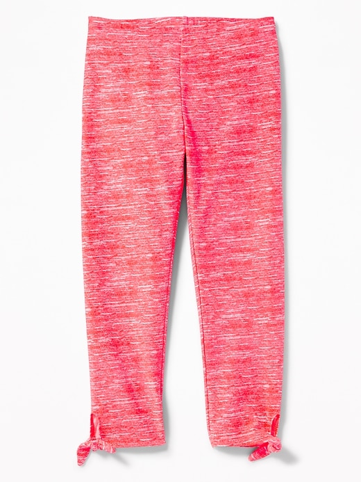 View large product image 1 of 1. Cropped Tie-Hem Leggings for Girls