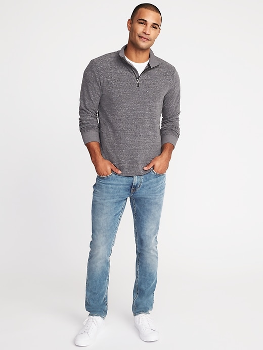 Image number 3 showing, Mock-Neck 1/4-Zip Sweater for Men