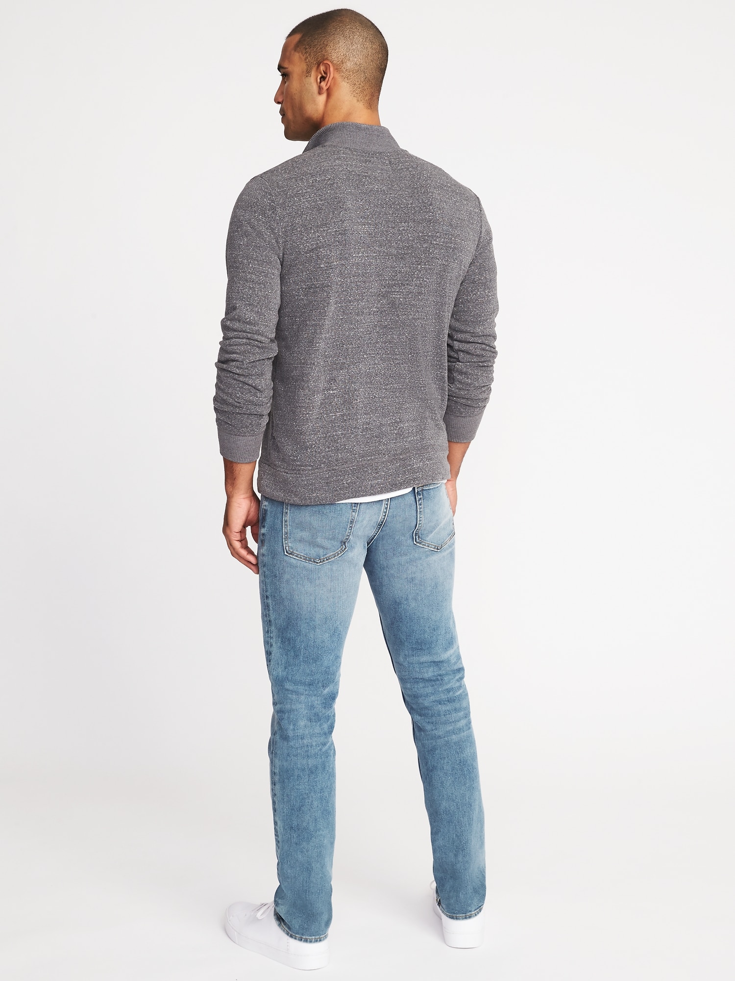 Mock-Neck 1/4-Zip Sweater for Men | Old Navy
