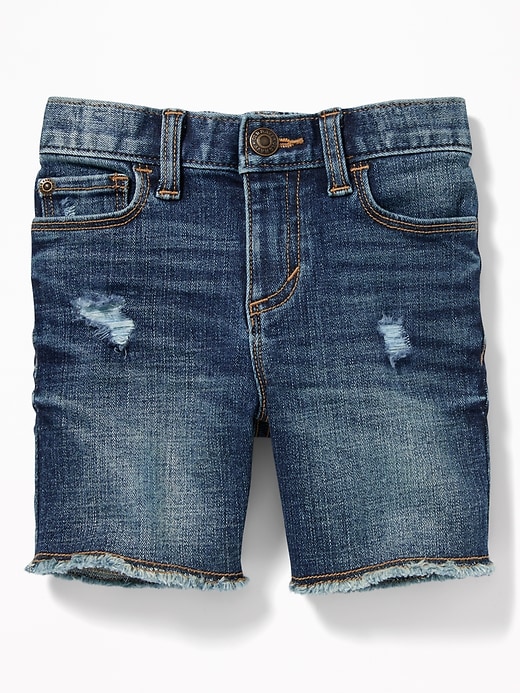 View large product image 1 of 1. Built-In Flex Denim Cut-Offs for Toddler Boys